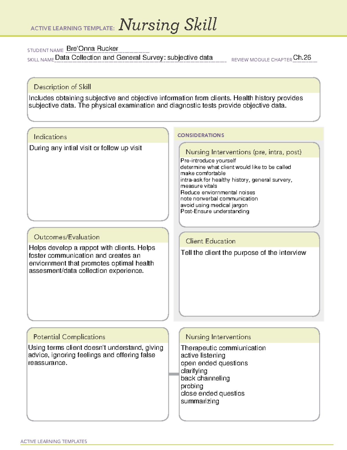 Temp1 - ATI - ACTIVE LEARNING TEMPLATES Nursing Skill STUDENT NAME ...