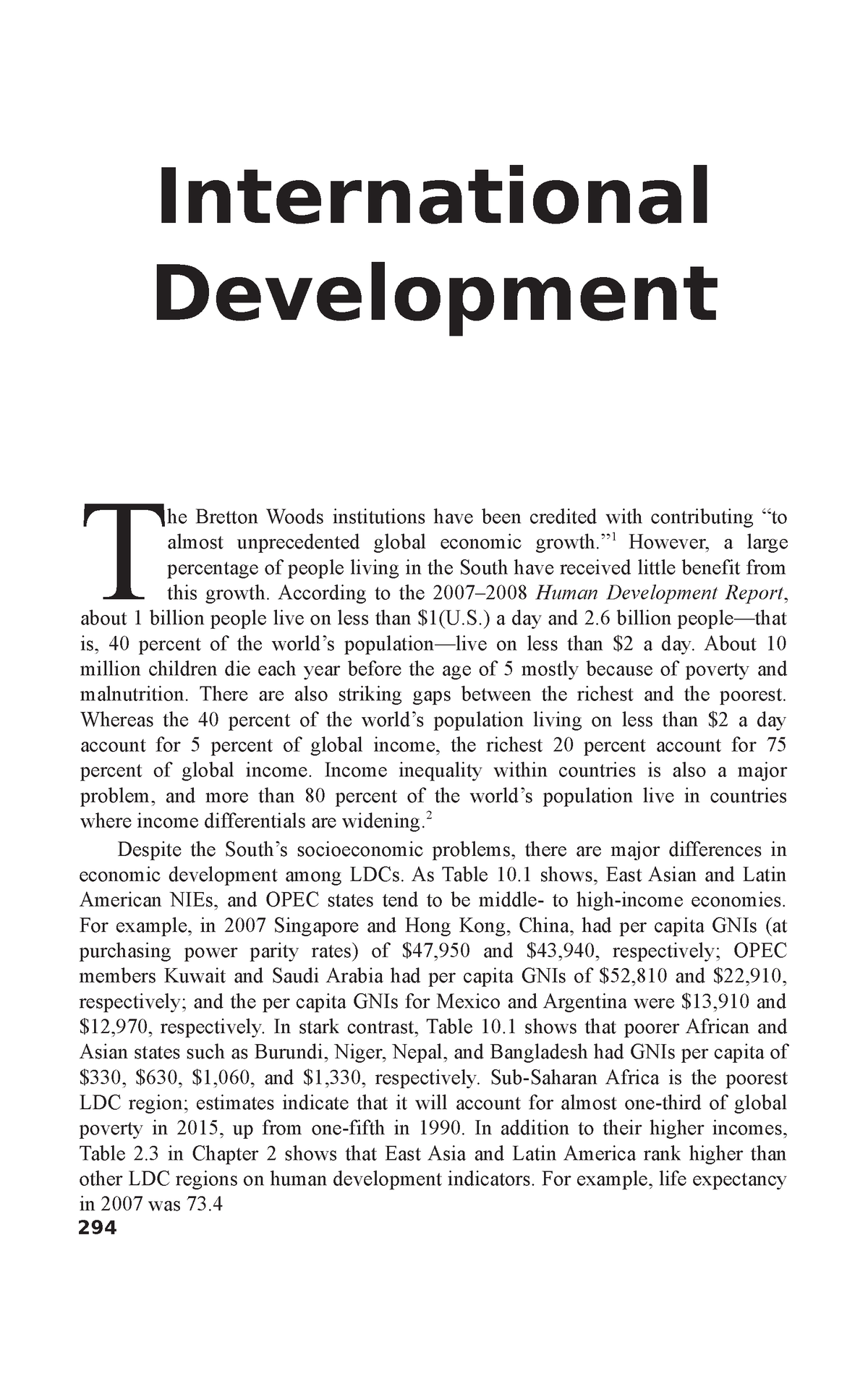 international development essay