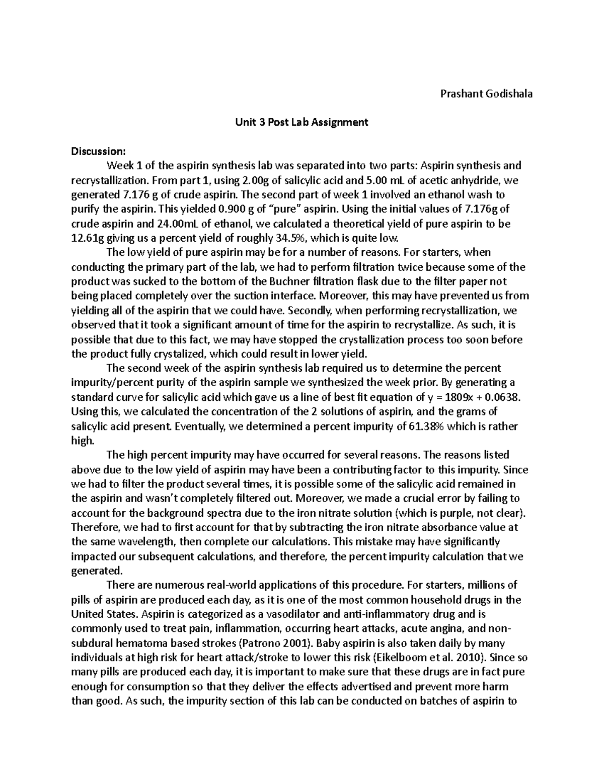 Post Lab 3 Godpr - Post Lab - Prashant Godishala Unit 3 Post Lab ...