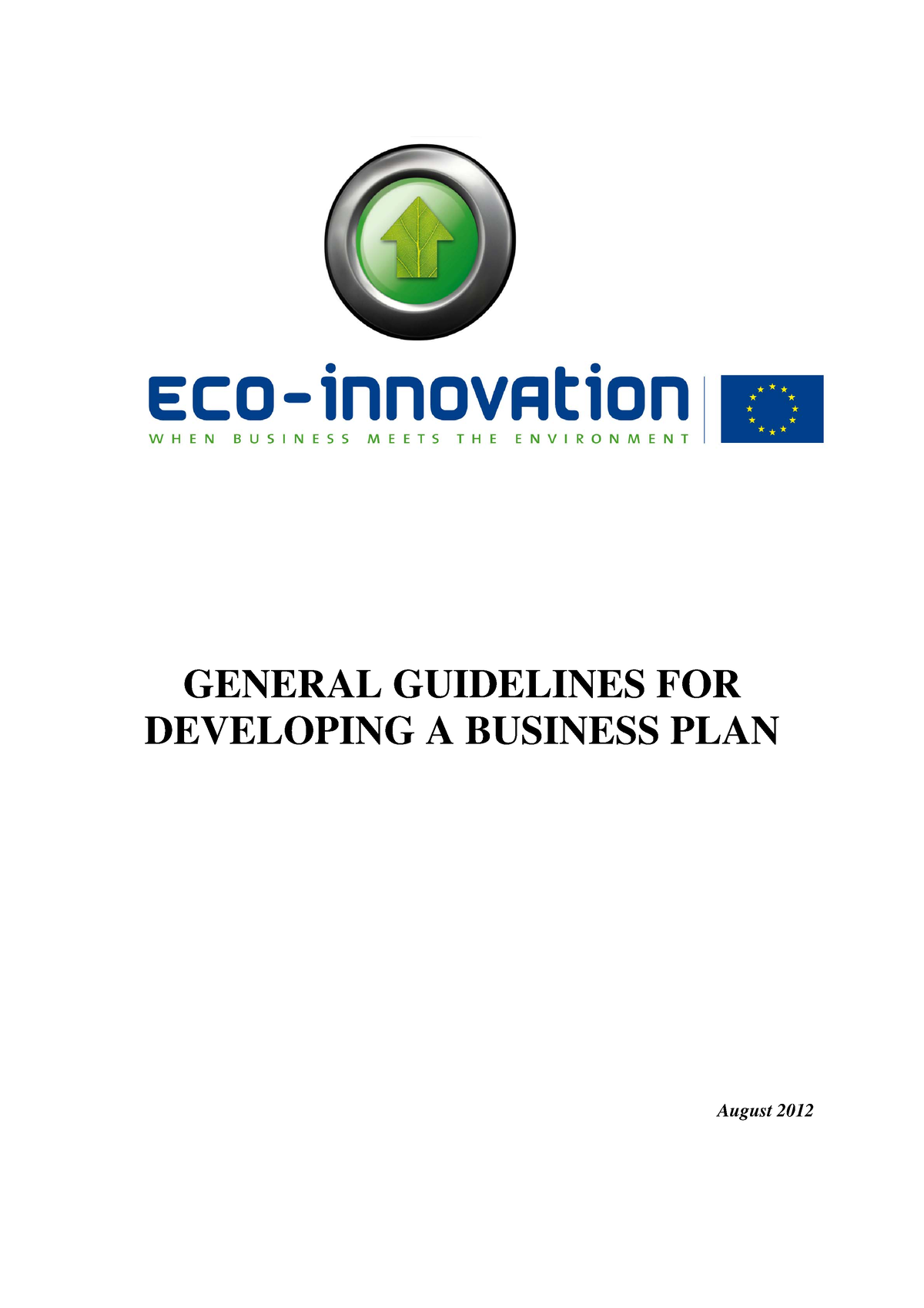 business plan guidelines