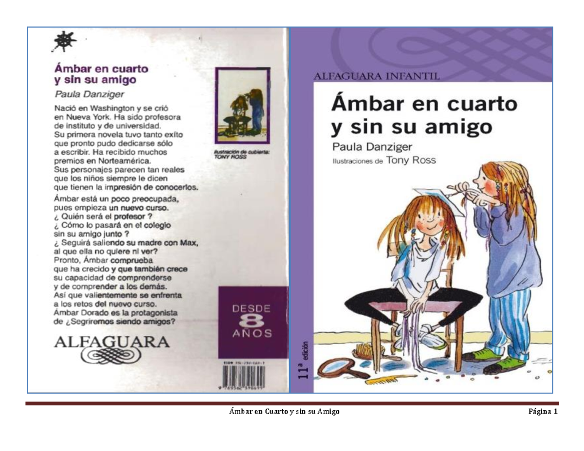 4 - Ambar EN Cuarto Y SIN SU Amigo - Lenguaje y Redacción - Studocu