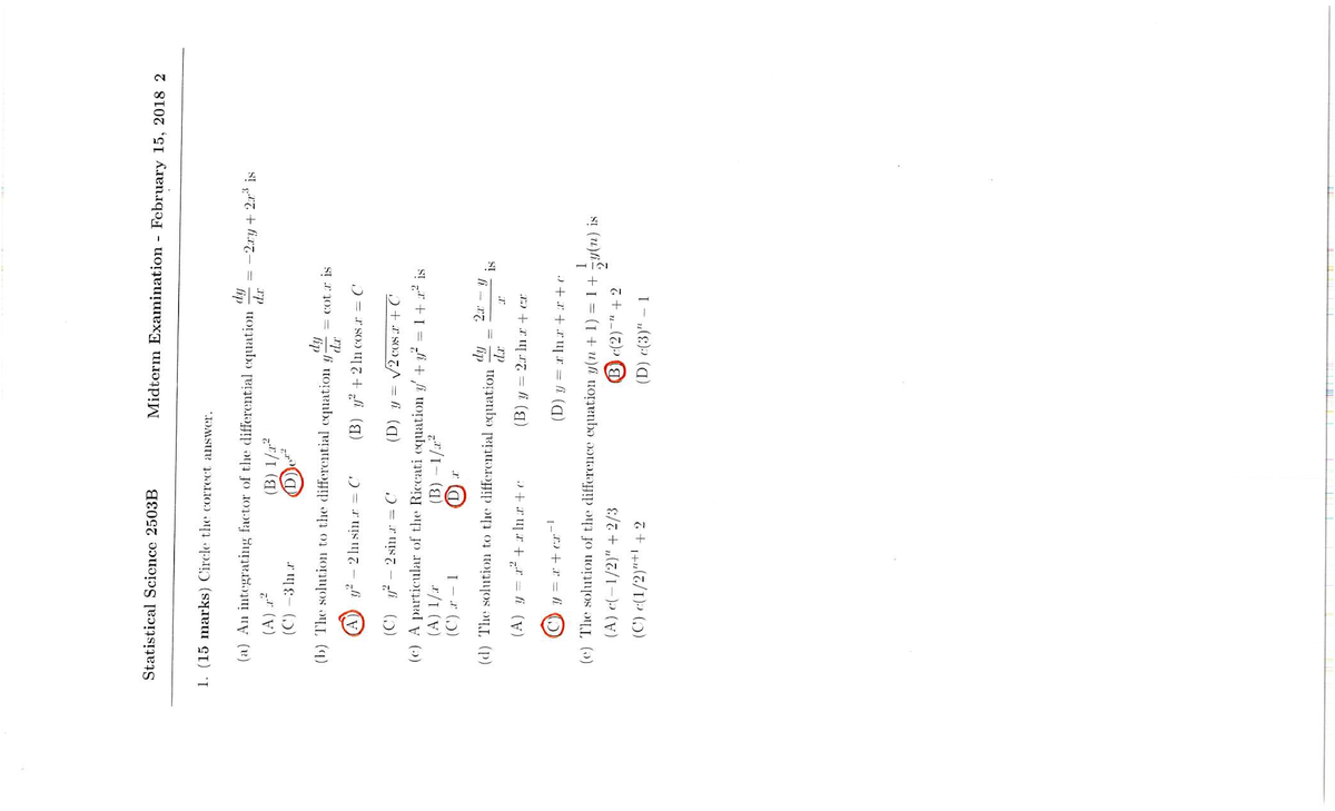 Midterm exam 2018, questions and answers - L4 :6: 72:11 L L .572 9 ...