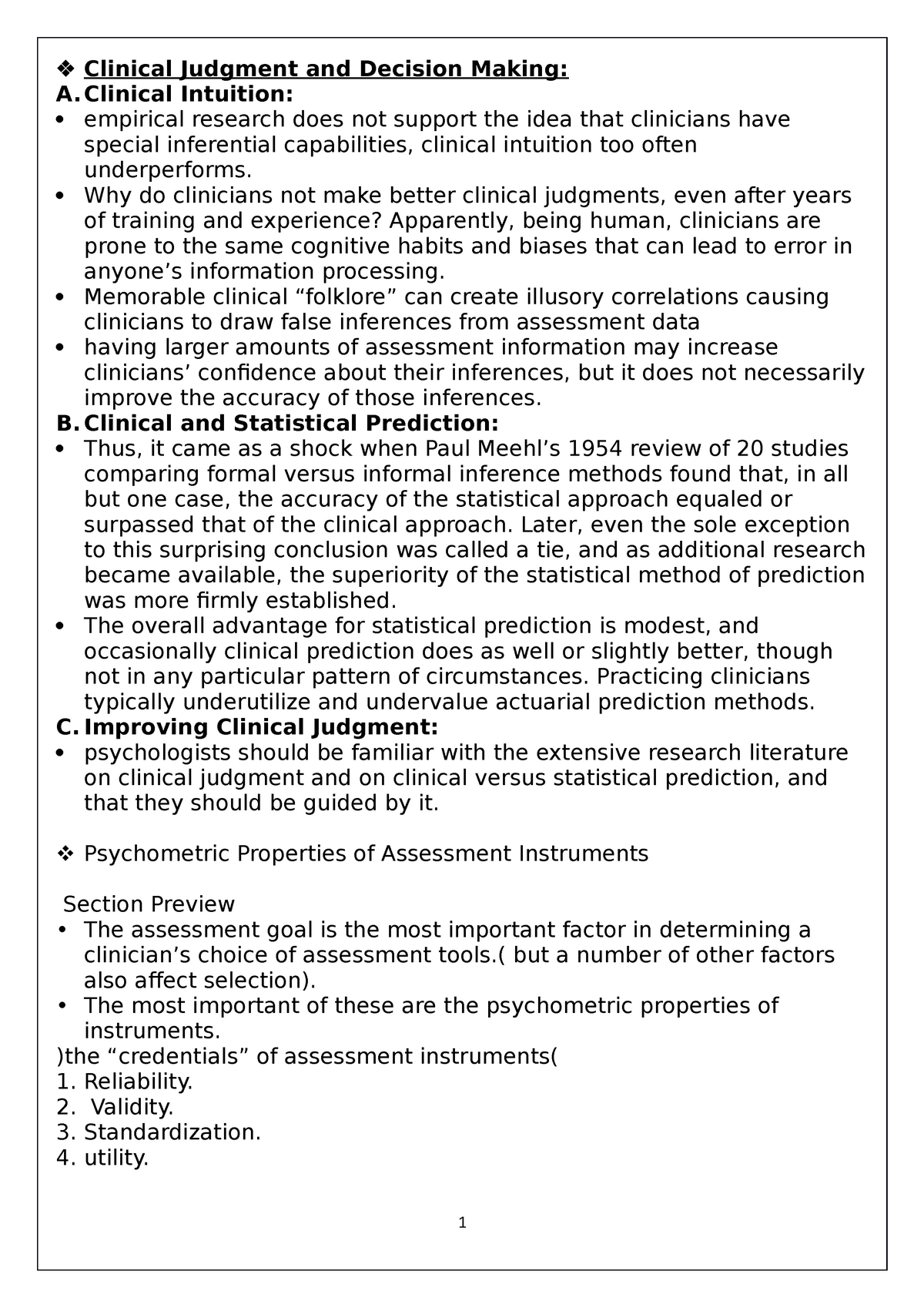 Capter 3 - Lecture Notes 77 - Clinical Judgment And Decision Making: A ...