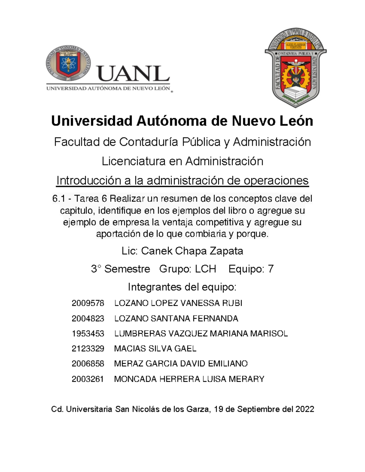 Equipo 7 Tarea 6 IADO - Universidad Autónoma de Nuevo León Facultad de ...
