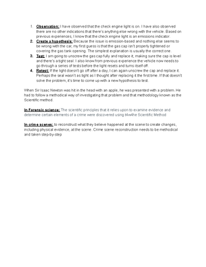 Forensics Final Study Guide - Forensics Final Study Guide Chapter 9 ...