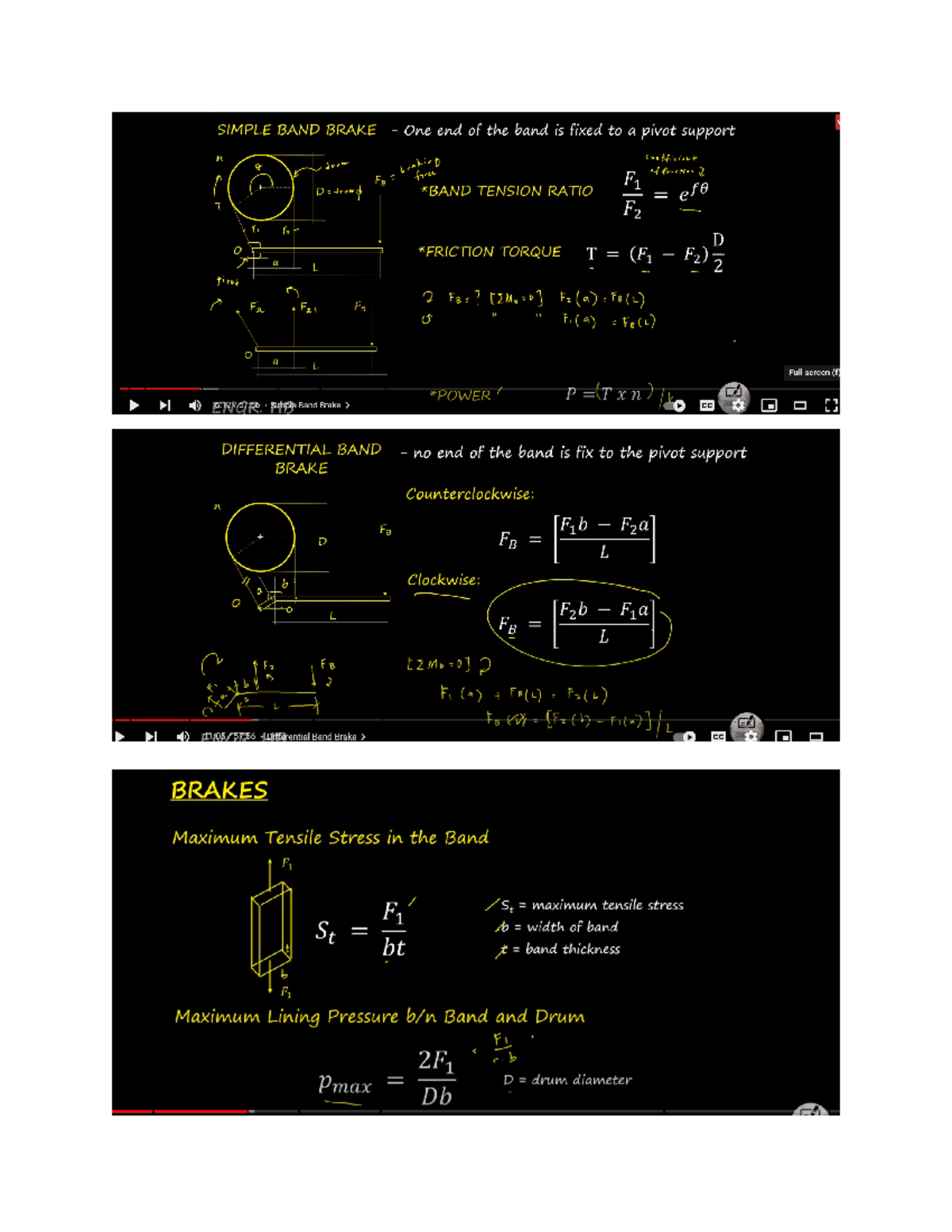 MD2 Brake Prom set - Machine design 2 Problem sets - Engineering ...