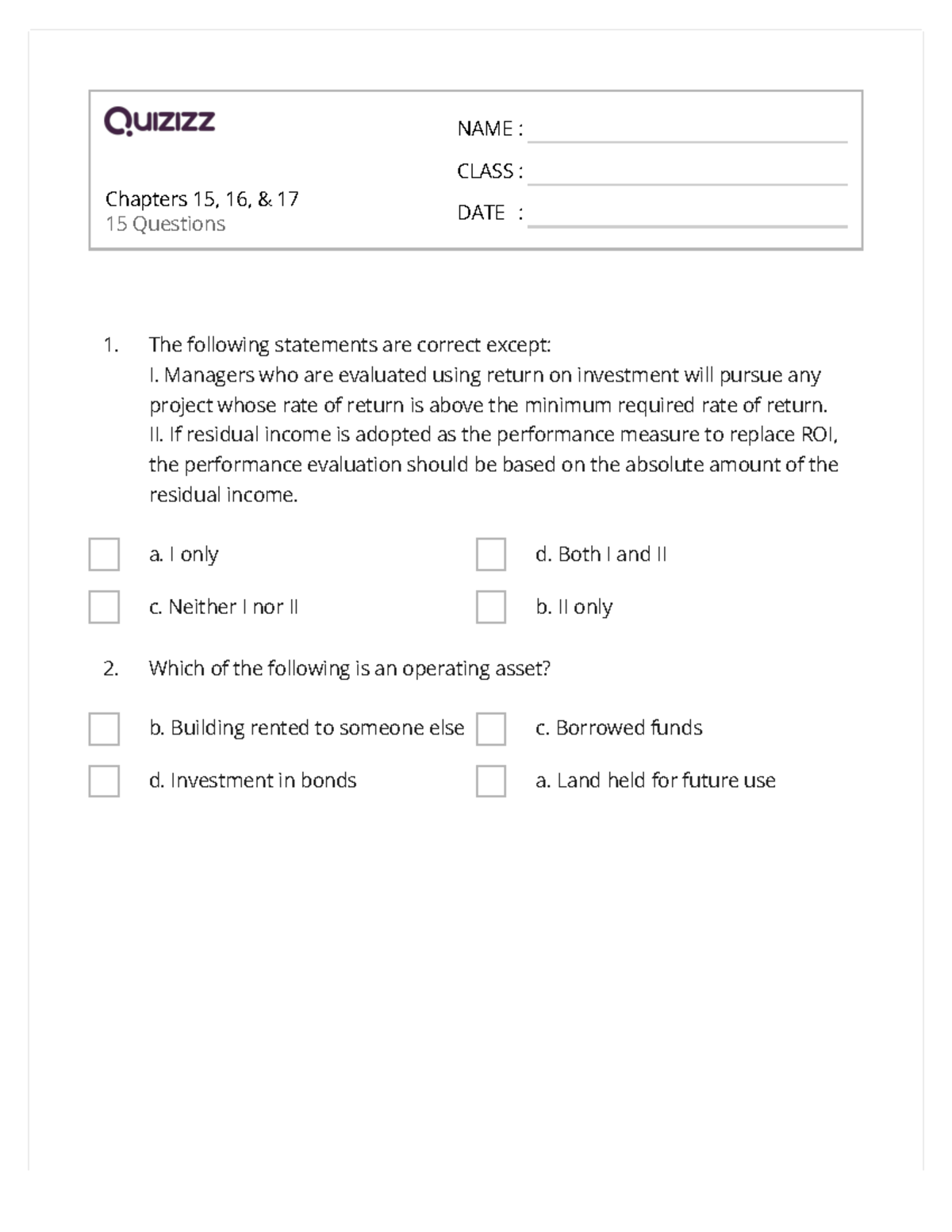 Chapters 15, 16, & 17 - Useful For Study And Practice - Chapters 15, 16 ...