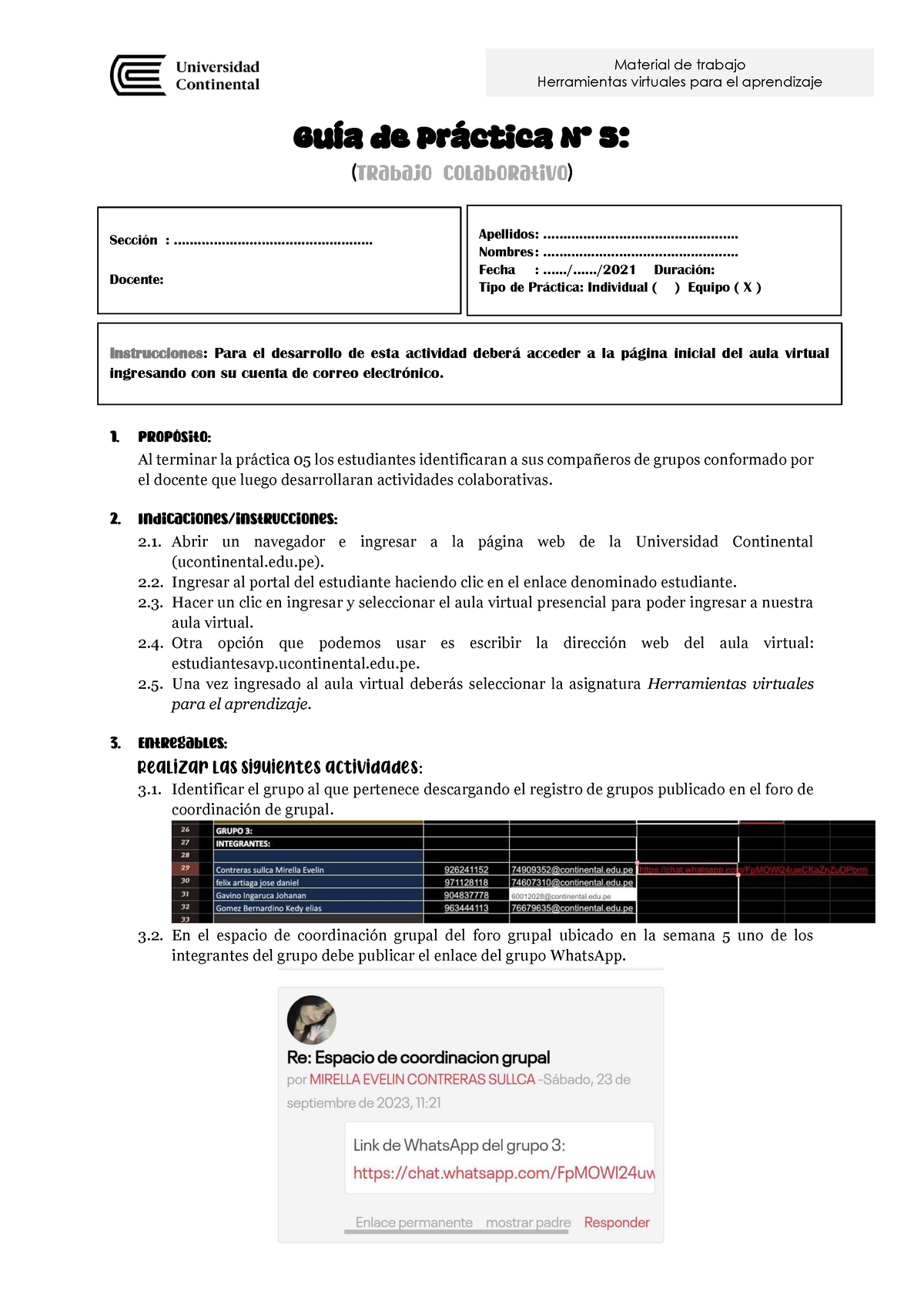 Guía Práctica - Semana 05 Mod (1) - Herramientas Virtuales Para El ...