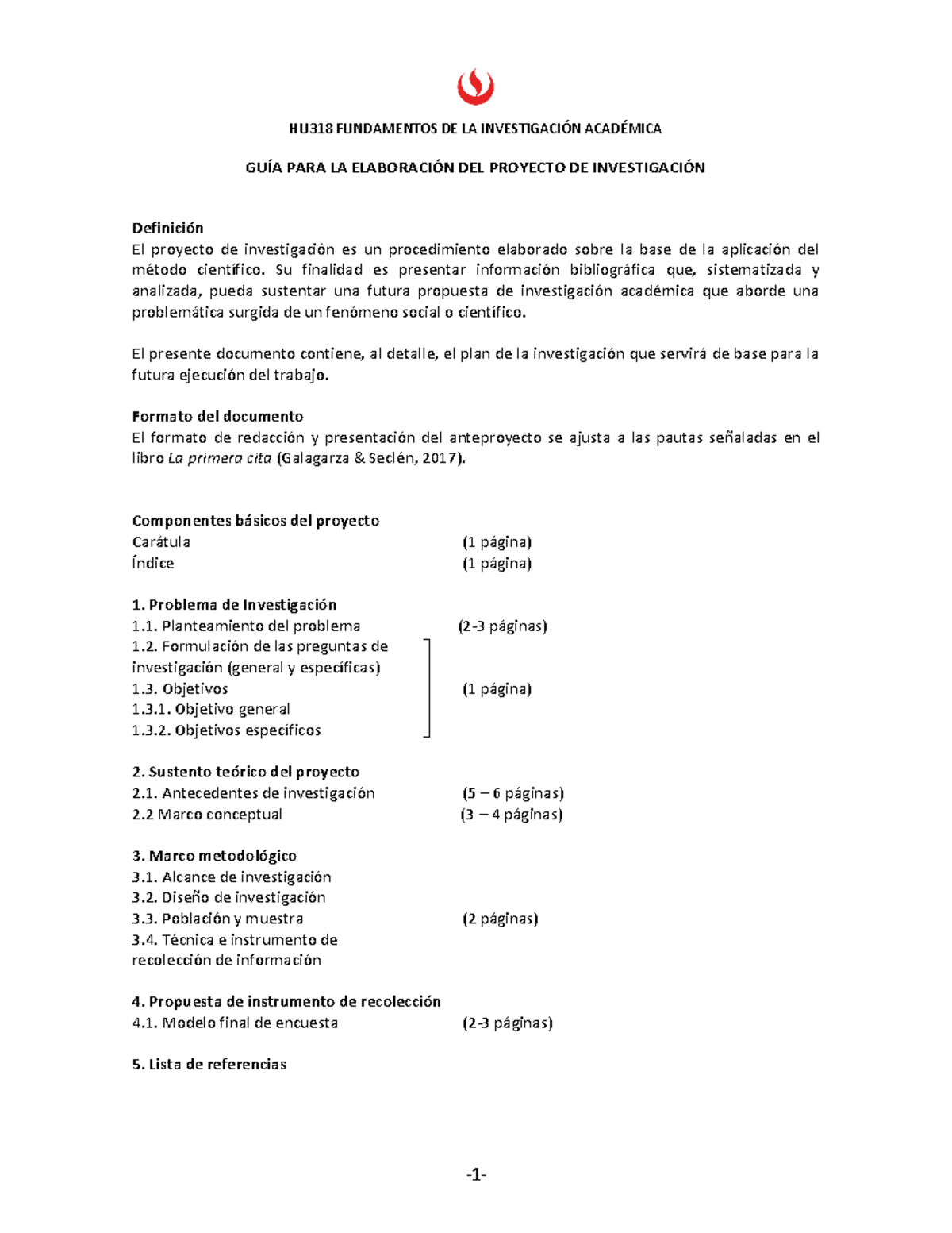 Guía Para La Elaboración Del Proyecto De Investigación 2021(1) - GUÍA ...