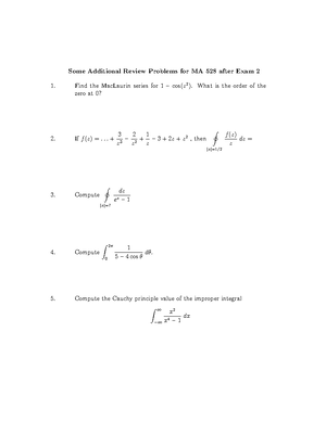 Finalpracticeproblems - Part 1: Multiple Choice Questions 1) Which of ...