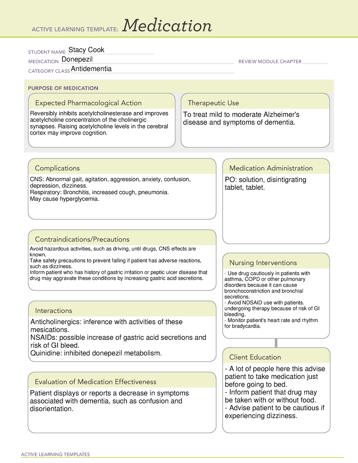 medication-template-donepezil-active-learning-templates-medication-student-name-studocu