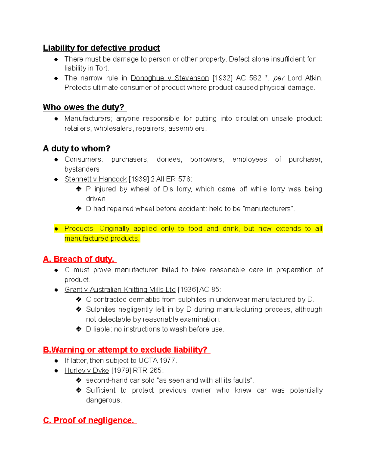 TL- liability for defective products - Liability for defective product ...