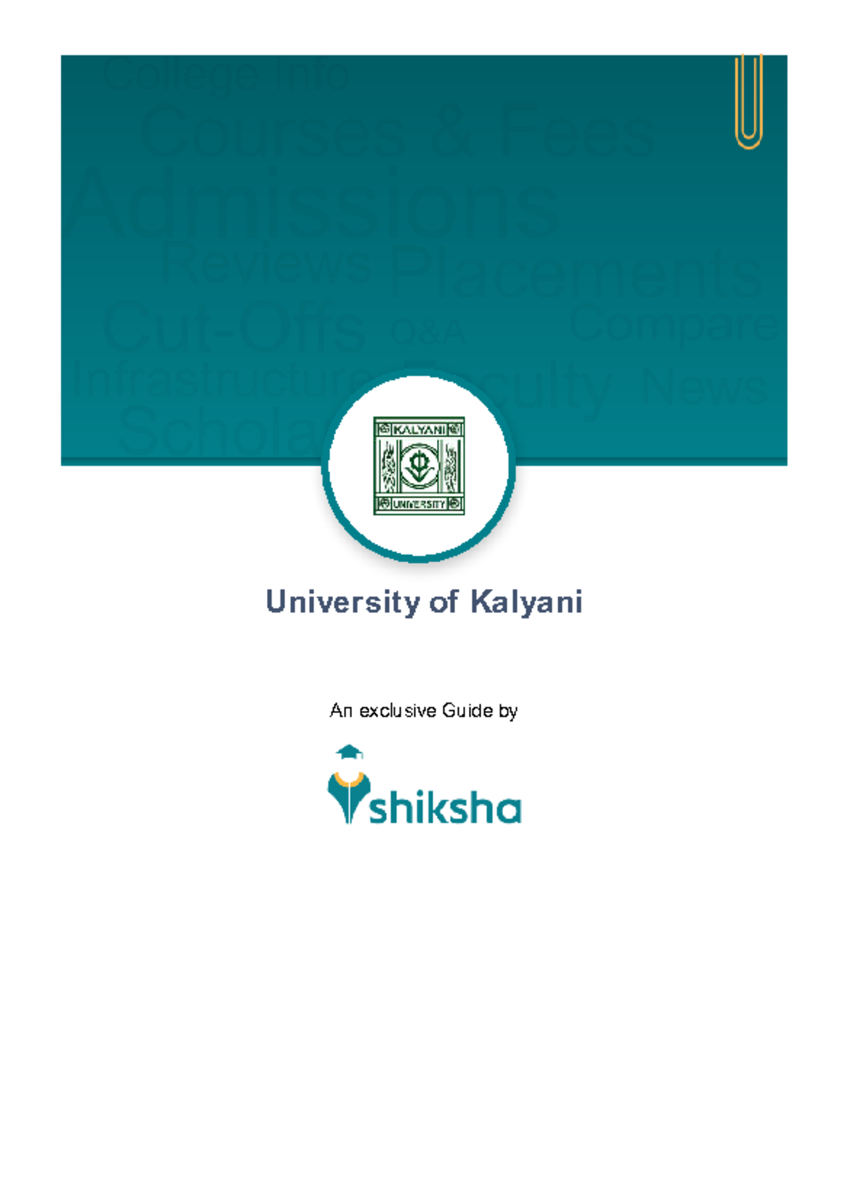 Exam Cutoff Data - Computer Science - University Of Kalyani An 