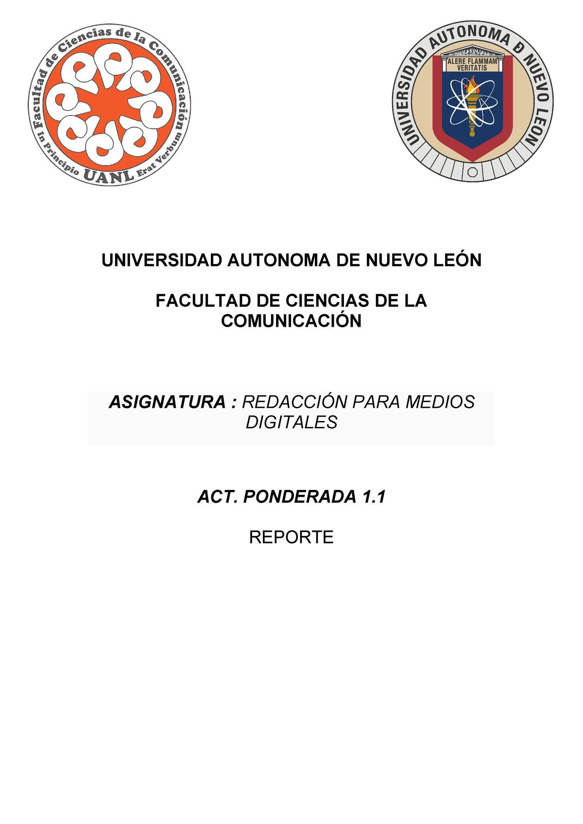 Act1 Rmd Actividad Ponderada 11 Universidad Autonoma De Nuevo LeÓn Facultad De Ciencias De 4691