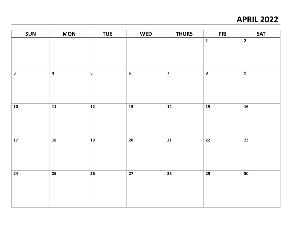 Monthly Planner - Nursing - SUNMONTUEWEDTHURSFRISATAPRIL ...