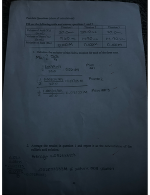 Chem 1 Exp 6 - lab report - CHEM 1101 - Studocu