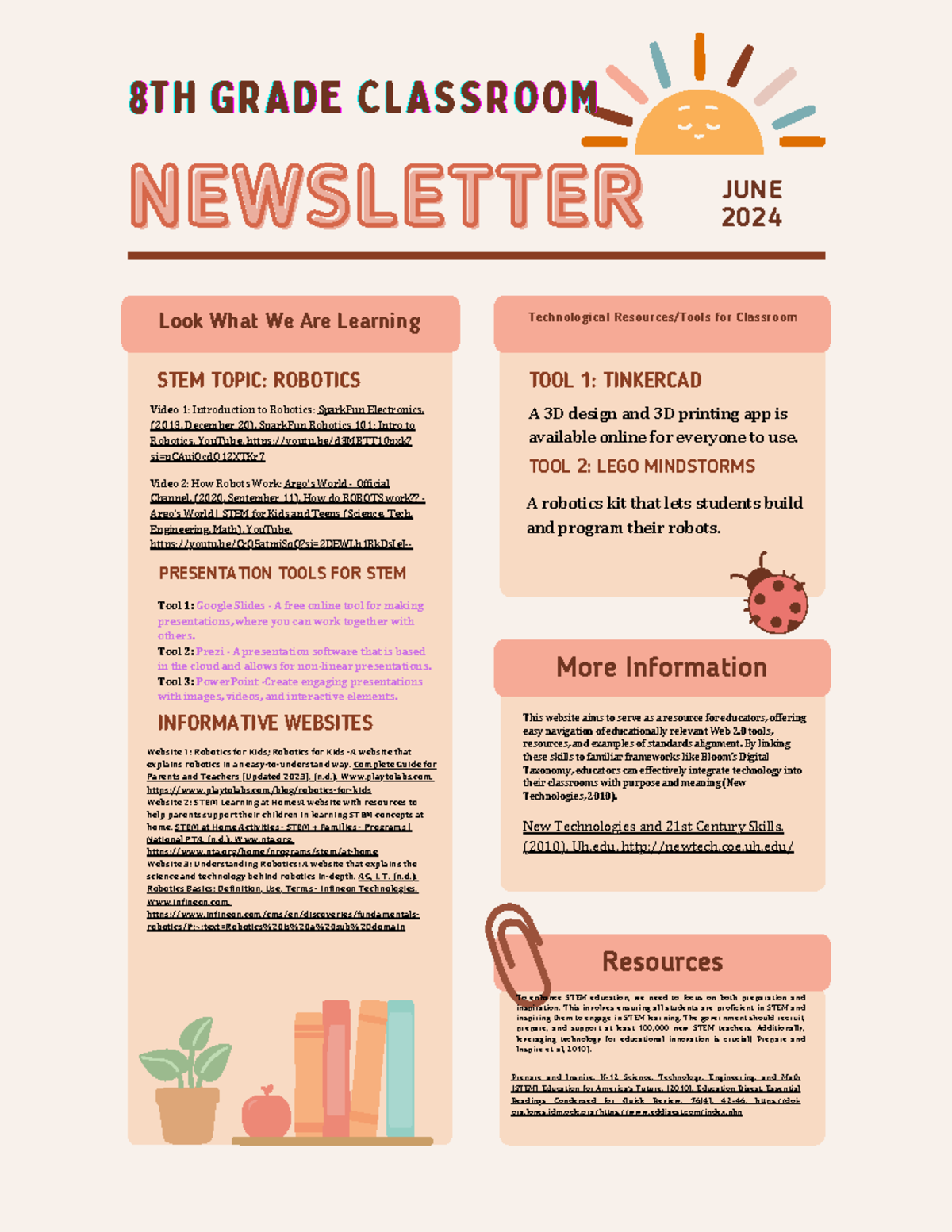 Classroom Educational Newsletter - To enhance STEM education, we need ...