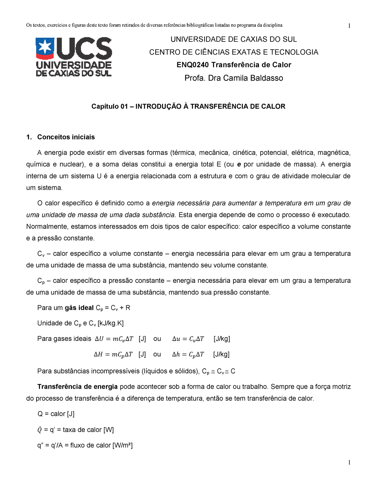 Capitulo 01 - Introdu Ã§Ã£o - 1 UNIVERSIDADE DE CAXIAS DO SUL CENTRO DE ...