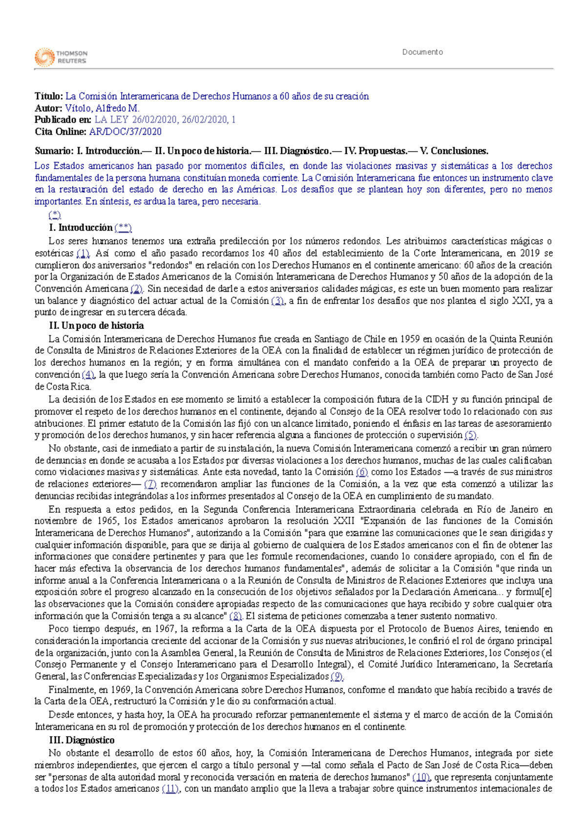 La CIDH A 60 Años - CIDH - Documento Título: La Comisión Interamericana ...