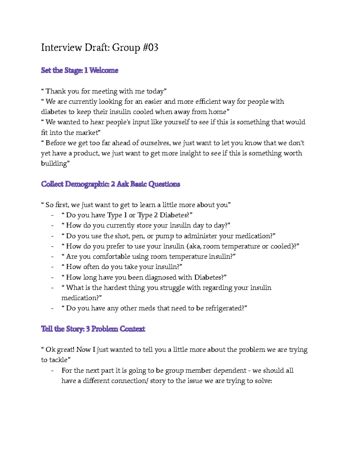 Interview Draft - How to portray your project to an audience ...