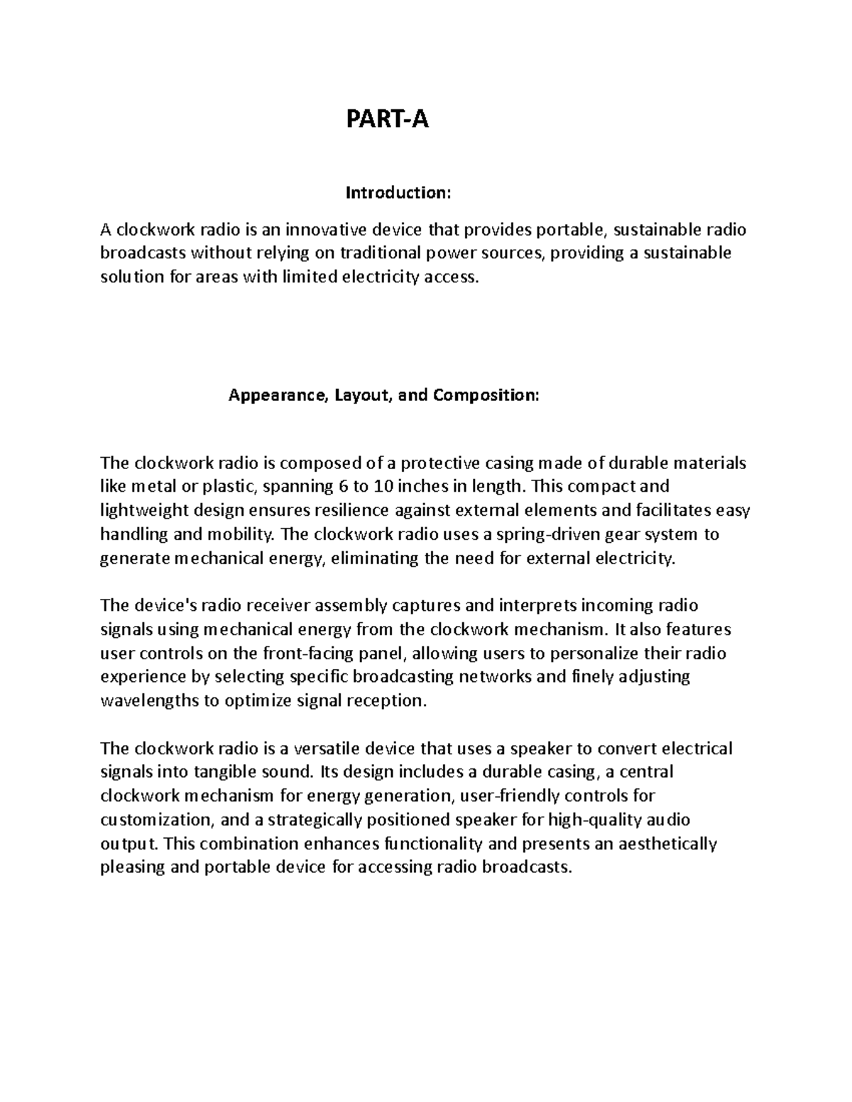 Technical Writing Assignment Meetkumar PARTA Introduction A