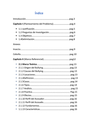 Ensayo Trabajo Que Habla Acerca Del Impacto Del Bullying Dentro Del Entorno Escolar Ndice Introducci Pag Cap Tulo Planteamiento Del Problema Pag Justificaci Studocu