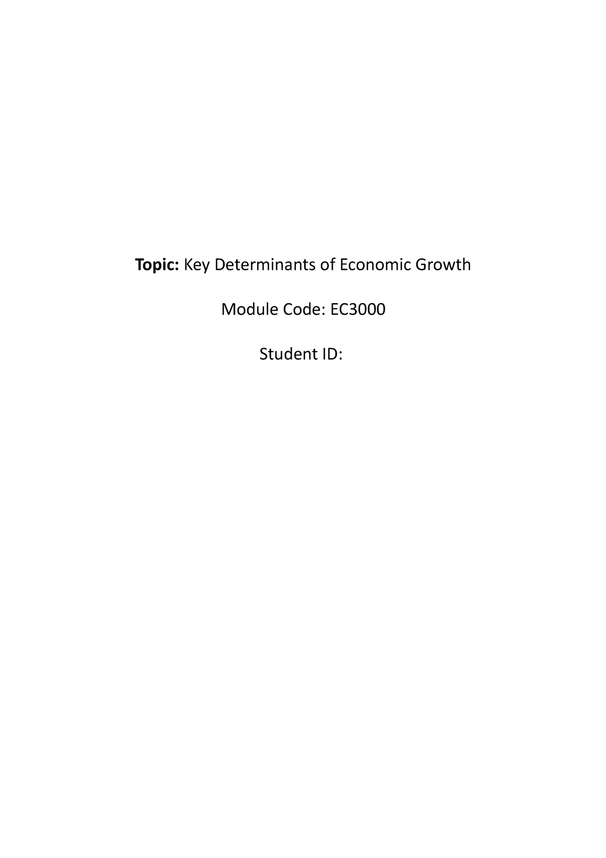 economic growth dissertation