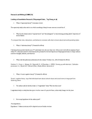 Communication Research and Writing (COMM 224) Exam 1 - Studocu