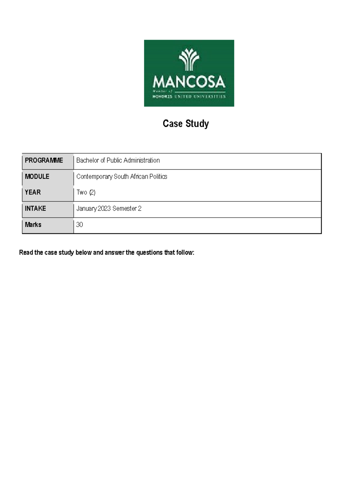 Cstudy Jan23 BPA CSAP6 Final 20230610102203 R - Case Study PROGRAMME ...