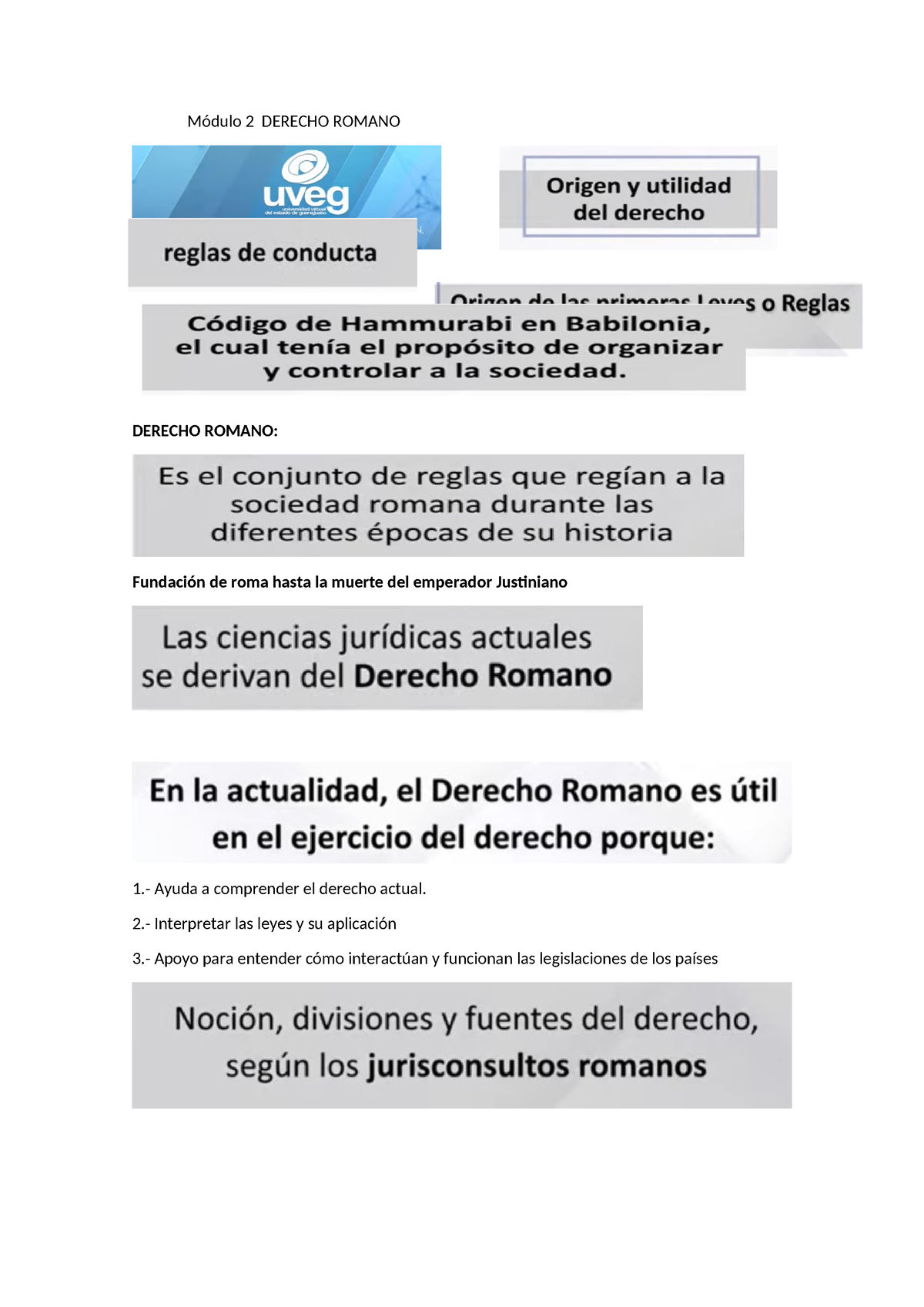 Módulo 2 Derecho Romano - Hermenéutica Jurídica V1 - Módulo 2 DERECHO ...