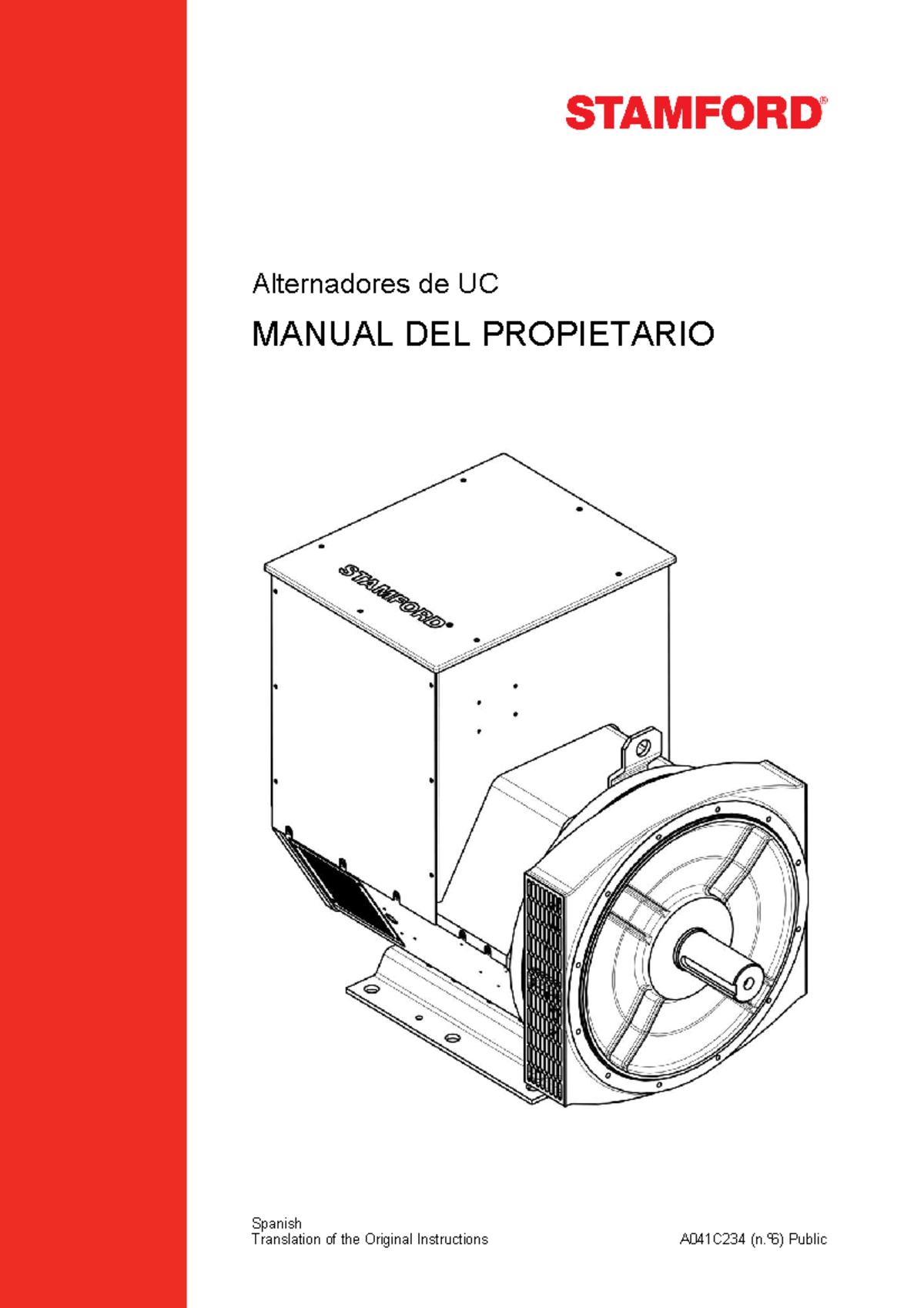 UC Alternators Owners Manual Spanish Alternadores de UC MANUAL DEL