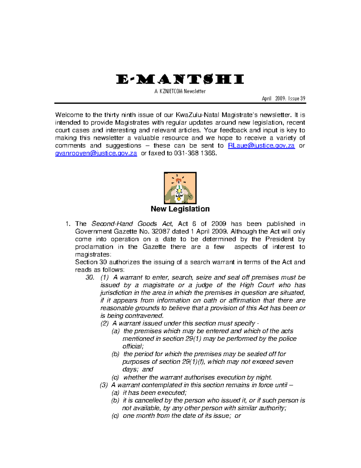 E-Mantshi template issue 39 doc April 2009 - - Studocu