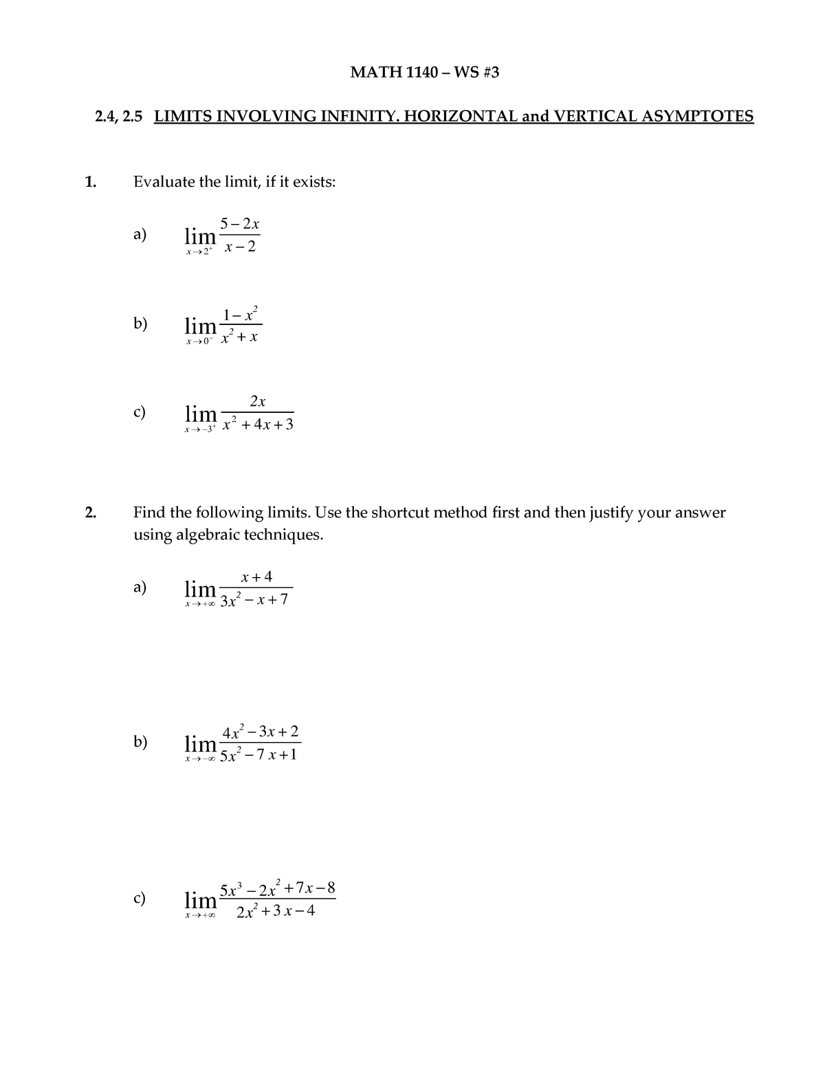 math-1140-ws-3-limits-involving-infinity-ha-and-va-math-1140-ws