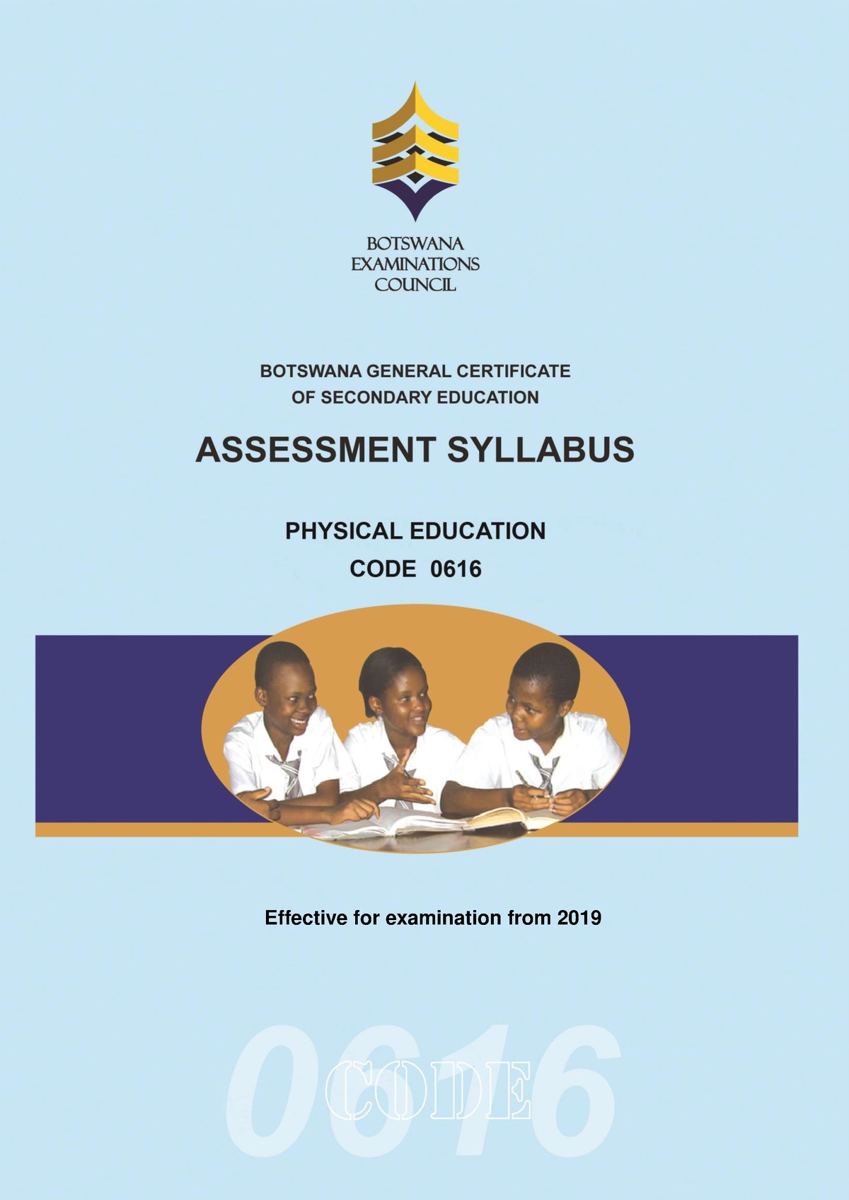 Physical-Education-Syllabus - Effective For Examination From Changes To ...