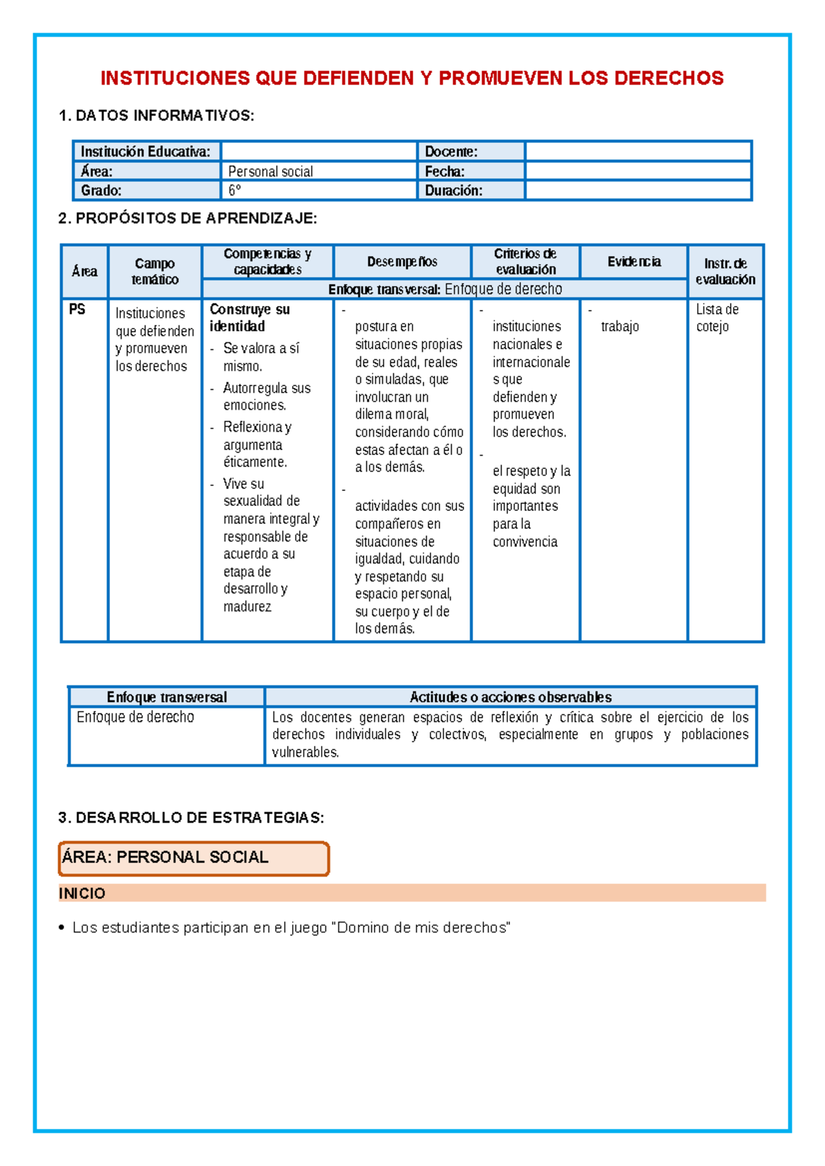 6°P. Social Instituciones QUE Defienden Y Promueven LOS Derechos ...