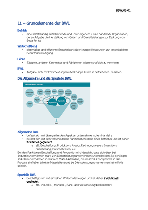 Definition Bwl Und Bereiche Im Bwl - Definition BWL Und Bereiche Im BWL ...