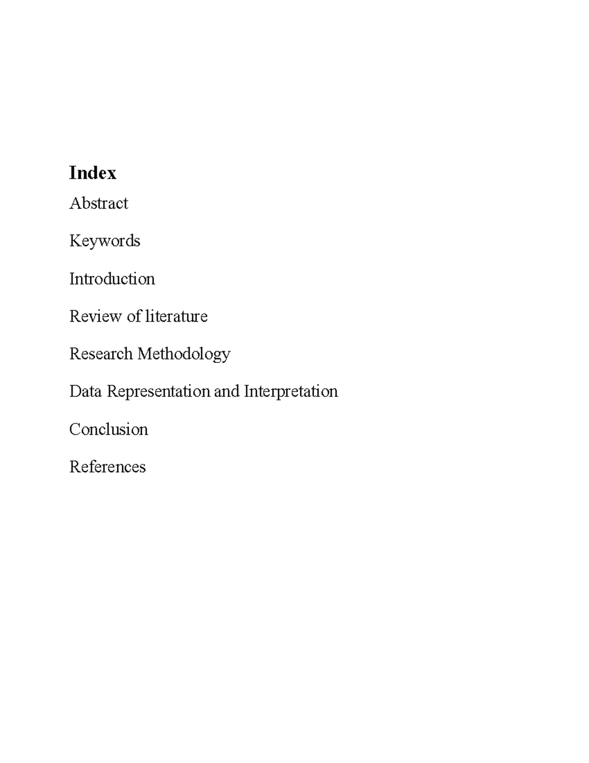 Media research final - Index Abstract Keywords Introduction Review of ...
