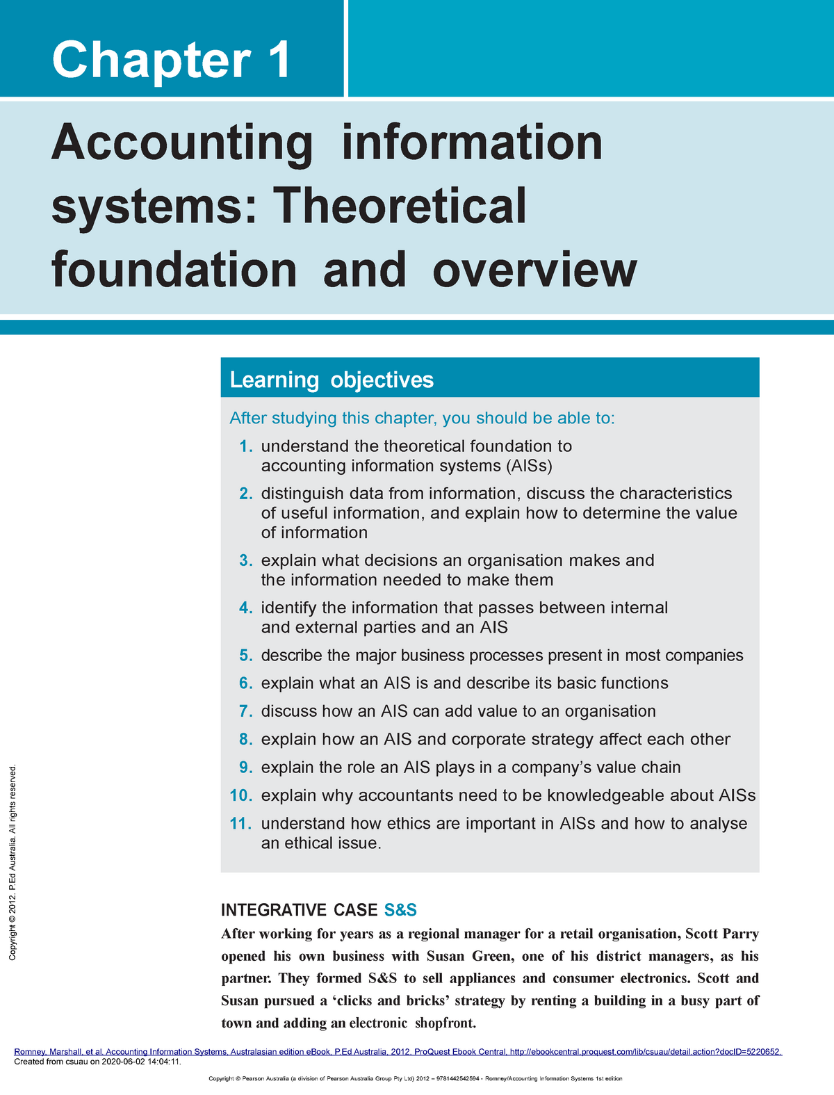 Chapter 1 Accounting Information Systems Theoretical Foundation And Ov ...