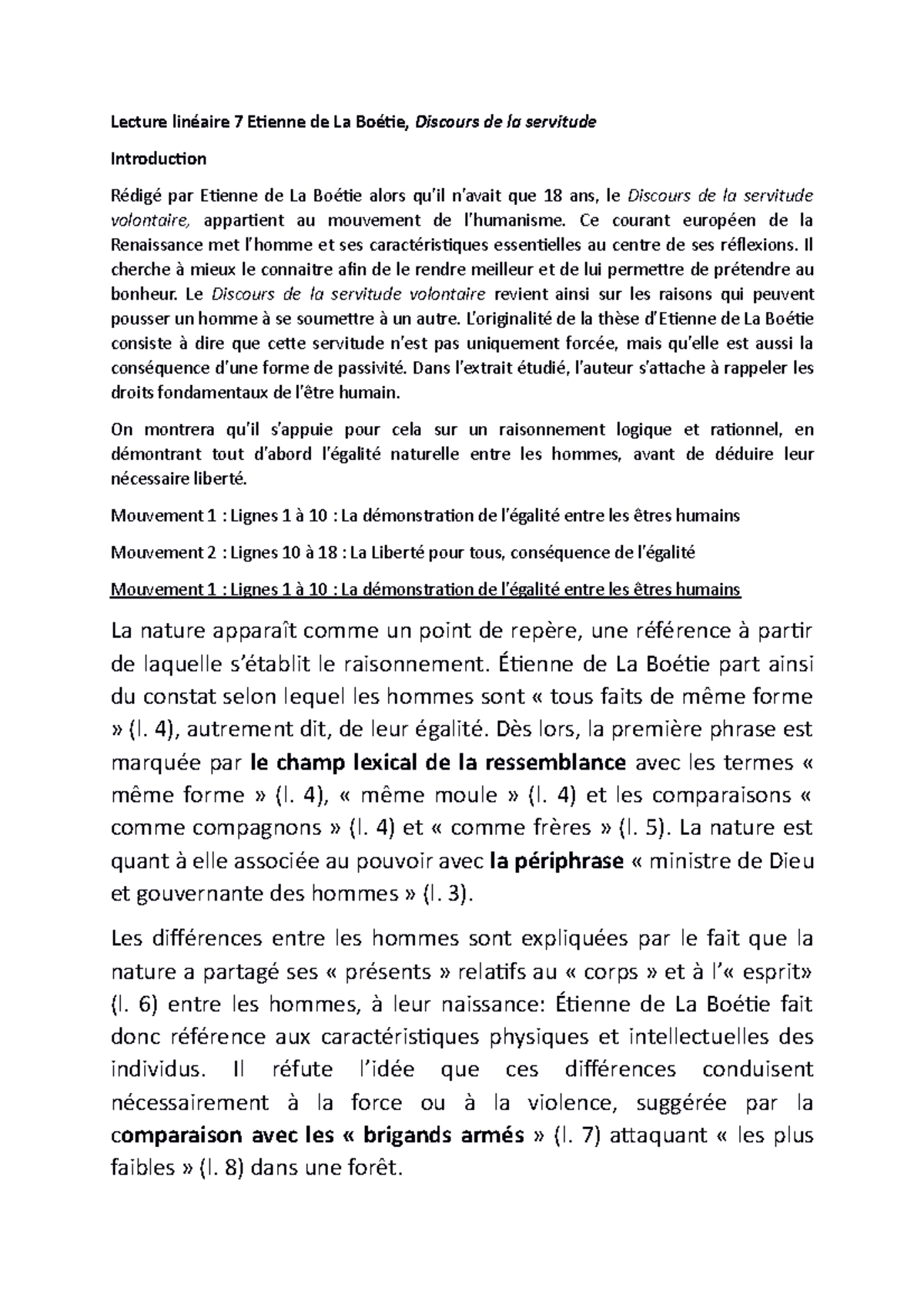 Etienne De La Boetie Discours De La Servitude Volontaire Analyse
