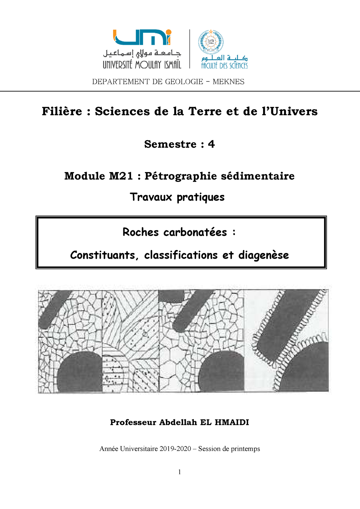 Traveaux Pratiques Cours Petrographie Sedimentaire : Partie Des ...