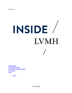 Inside LVMH Modules 1-3 - Recherche HOMEPAGE LVMH DEEP DIVE ENVISION YOUR  CAREER Événements Mooc  - Studocu