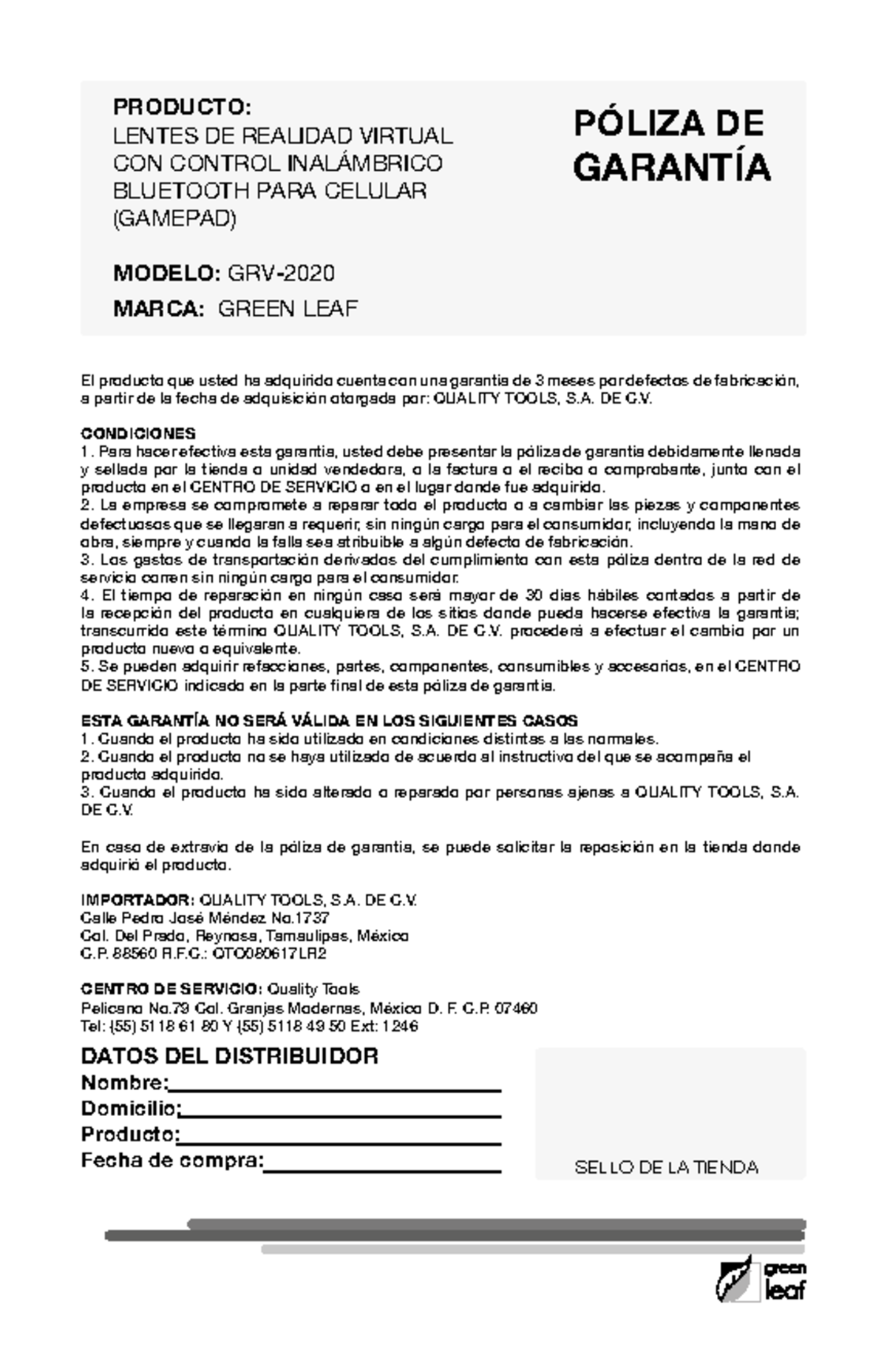 GRV-2020 Manual 10 - electronica (etn123) - Edit - El producto que ...