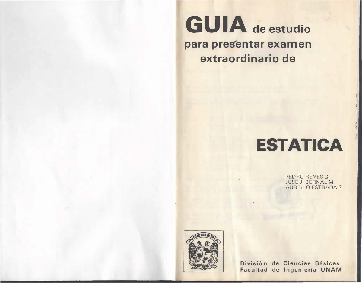 24C GUIA DE Estudio PARA Presentar Examen Extraordinario DE Estatica ...