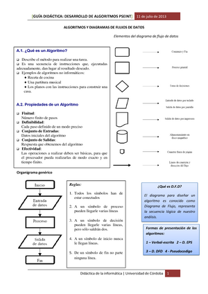 Diagrama flujo datos - Apuntes GROOMING - ALGORITMOS Y DIAGRAMAS DE FLUJOS  DE DATOS Elementos del - Studocu