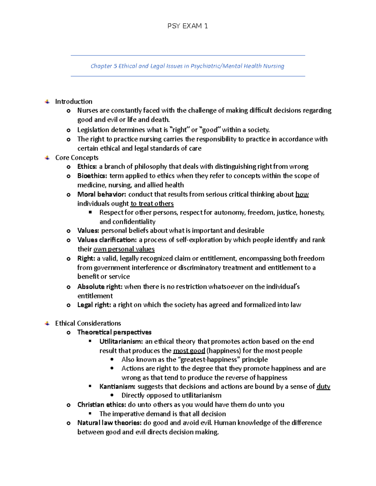 chapter-5-ethical-and-legal-issues-in-psychiatric-psy-exam-1-chapter