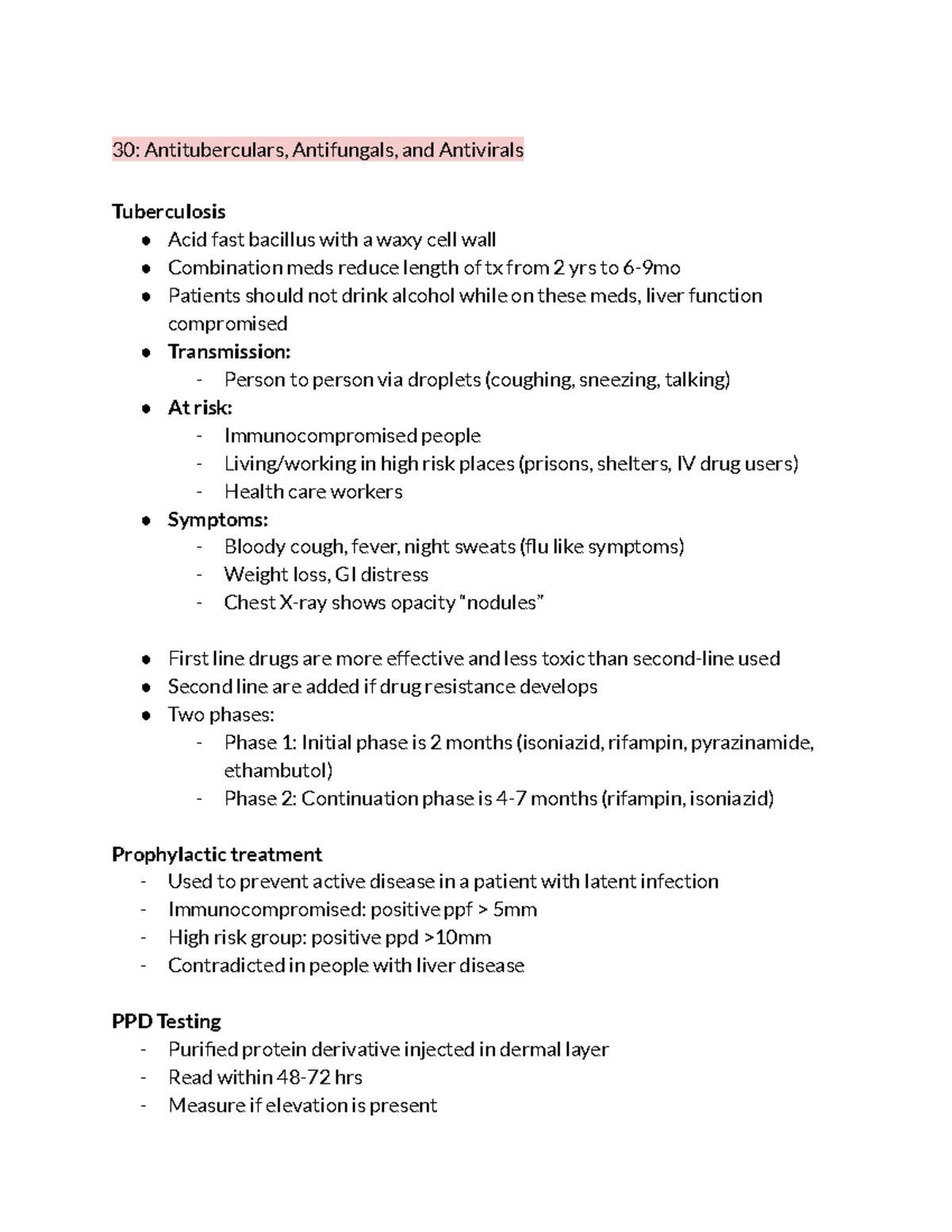 Blueprint for antivirals, HIV, antifungi, cardiac, diabetes 30