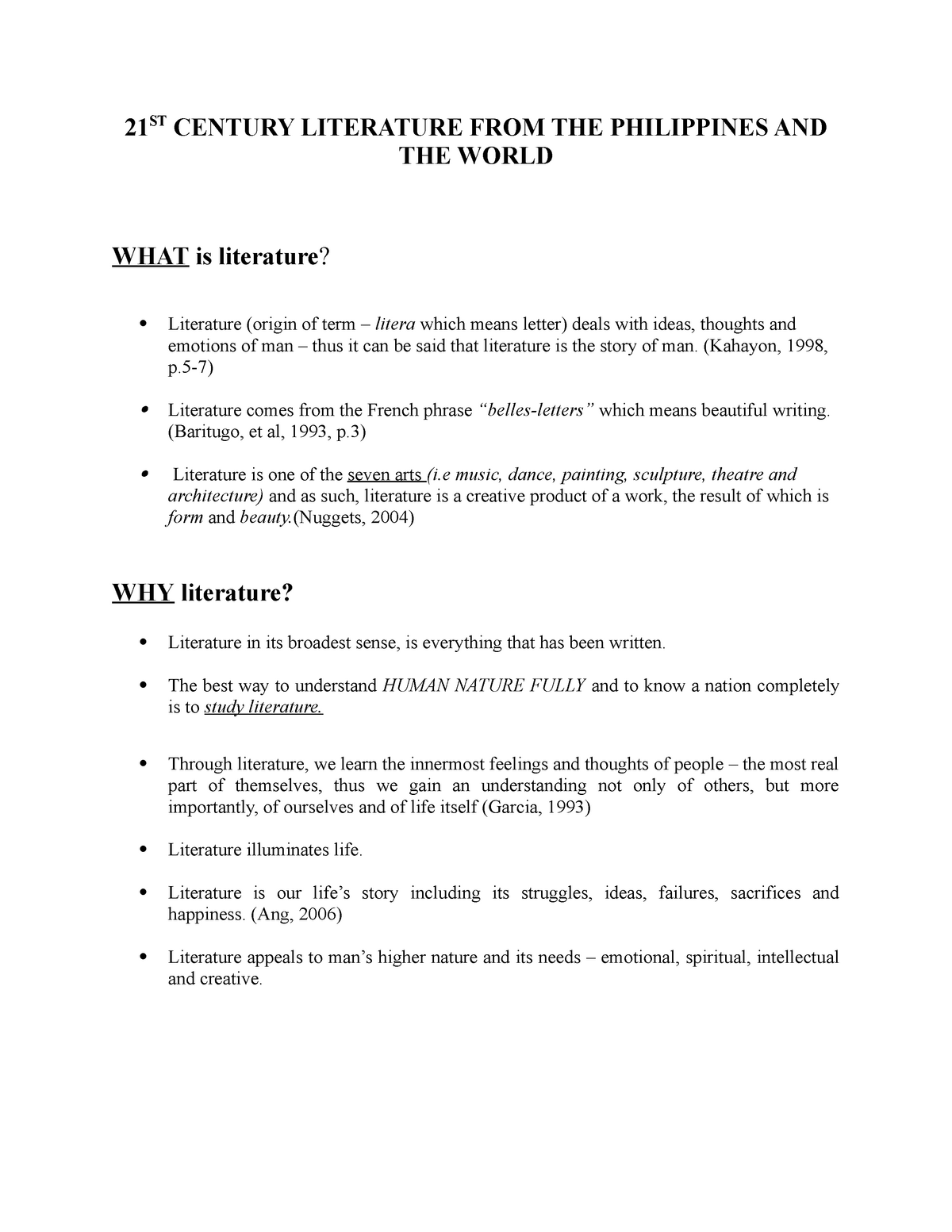 21st-century- Q1 M4 - dfgdfgdfg - 21st Century Literature from the  Philippines and the World Quarter - Studocu