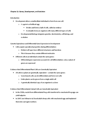 Ch 16 - lecture notes - Chapter 16: How Genes Work Introduction - You ...