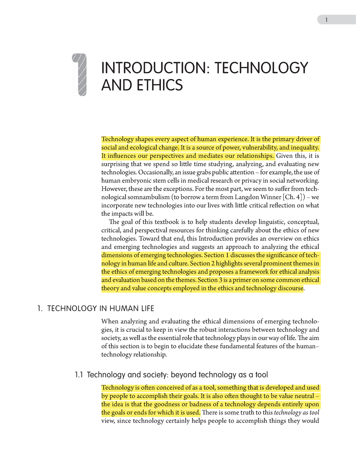 Unit 5-3 - Introduction - Technology And Ethics - 1 INTRODUCTION ...