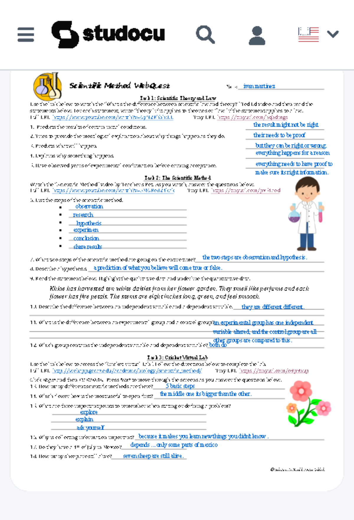 Scientificmethodwebquest - Ó Science Is Real by Ana Ulrich Scientific ...